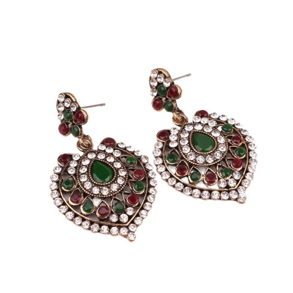 Colorful Tear Drop Earring